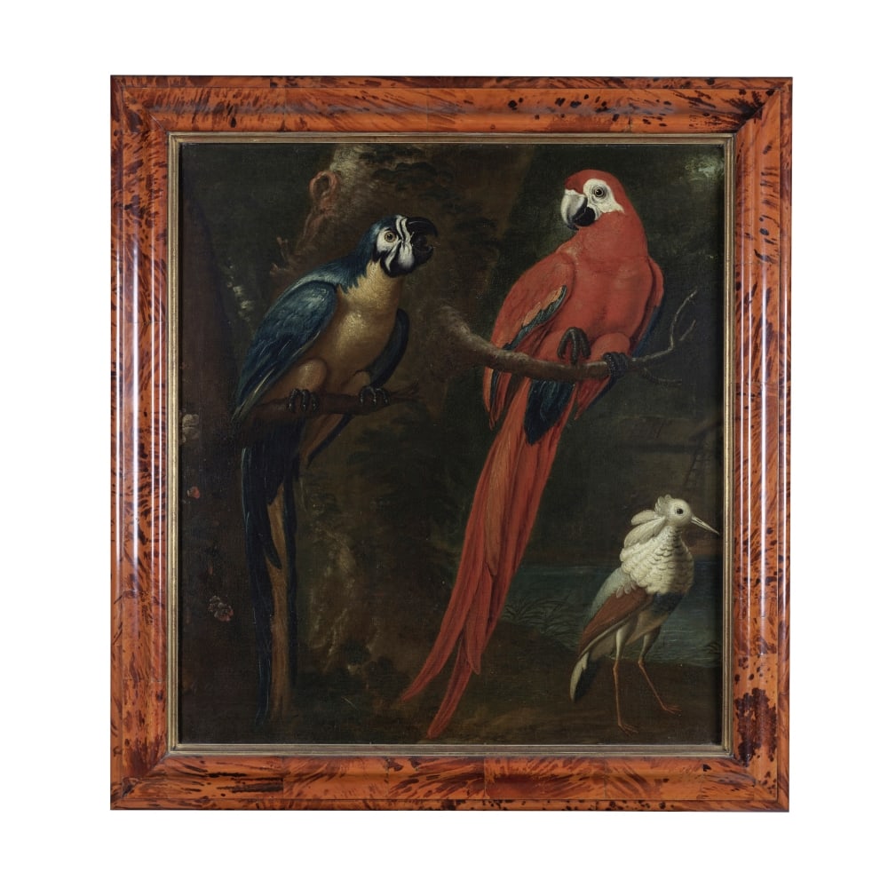 Suiveur de Jakob Bogdány (Eperjes 1660-1724 Londres) Nature morte aux perroquets (1 of 1)