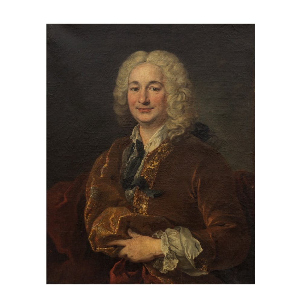 Louis Tocqué (Paris 1696-1772) Portrait d'homme en habit marron (1 of 1)