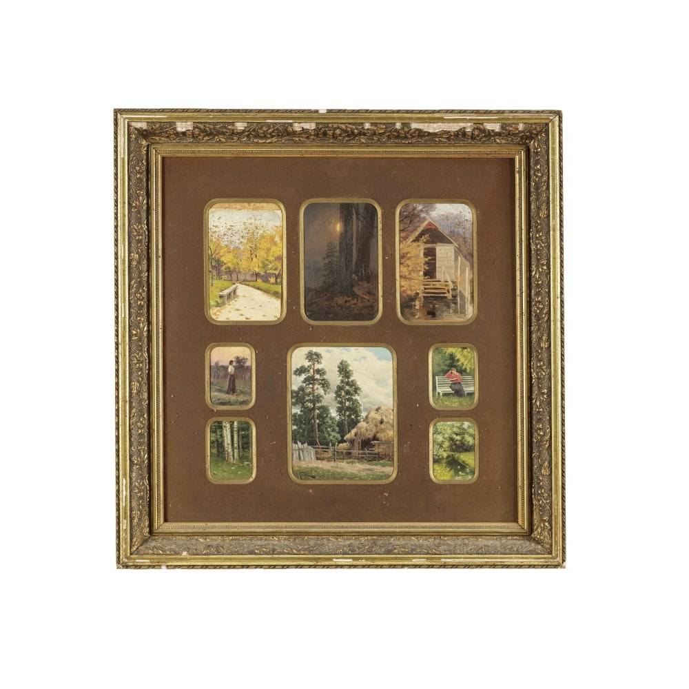 Lukian Vasilievich Popov (Orenburgsky Uyezd 1873-1914 Orenburg) Un group de huit oeuvres mont&#... (1 of 1)