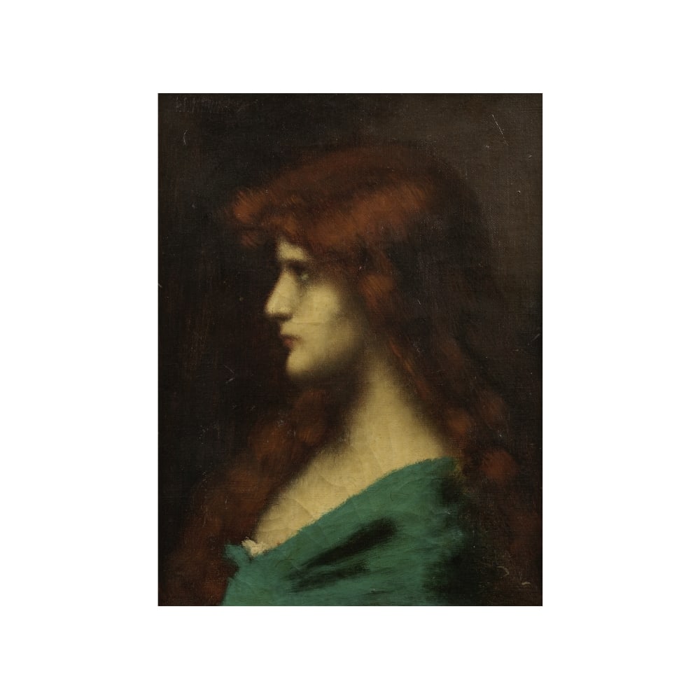 Entourage de Jean-Jacques Henner (Bernwiller 1829-1905 Paris) Portrait de femme de profil (1 of 1)