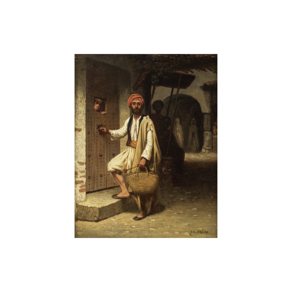 Charles Théodore Frère (Paris 1814-1888 Paris) À l'entrée de la Casbah, Alg&... (1 of 1)