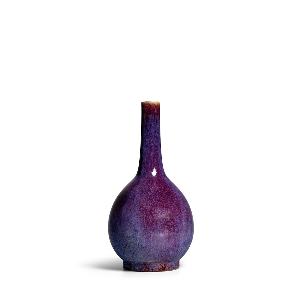 A FLAMBÉ-GLAZED BOTTLE VASE 18th century - 2