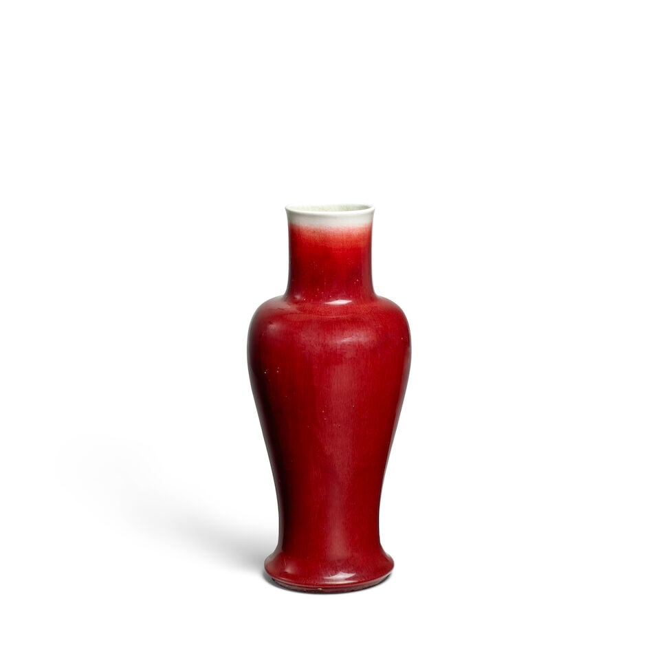 A RED-GLAZED VASE 18th/19th century - 3