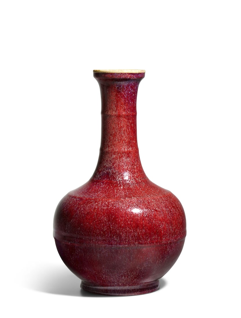 A FLAMBÉ-GLAZED LONG-NECK VASE 18th/19th century - 4