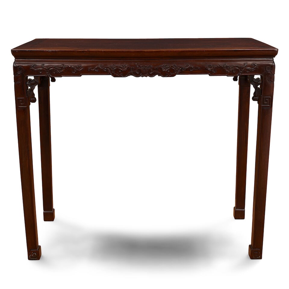 A HUANGHUALI AND MIXED HARDWOOD TABLE Republic period - 2