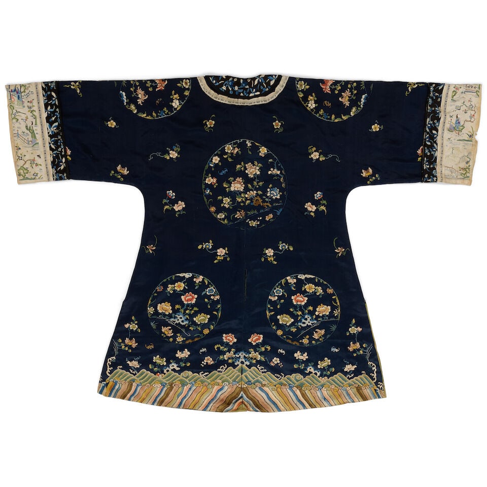 TWO LADY'S SILK ROBES Late Qing dynasty (2) - 3