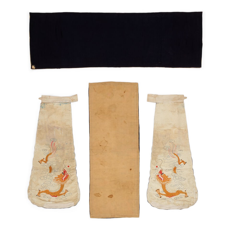 A GROUP OF EIGHT MISCELLANEOUS TEXTILES Qing dynasty-Republic period (8) - 2