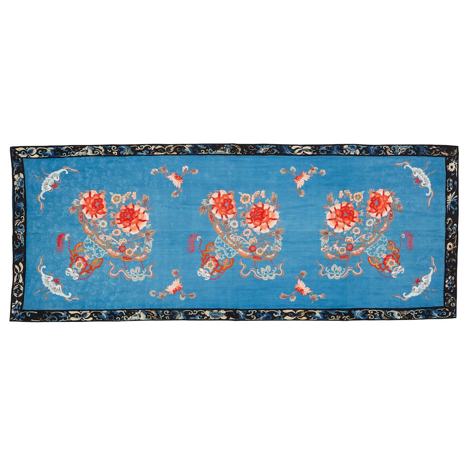 A GROUP OF SIX EMBROIDERED PANELS Late Qing-Republic period (6) - 4