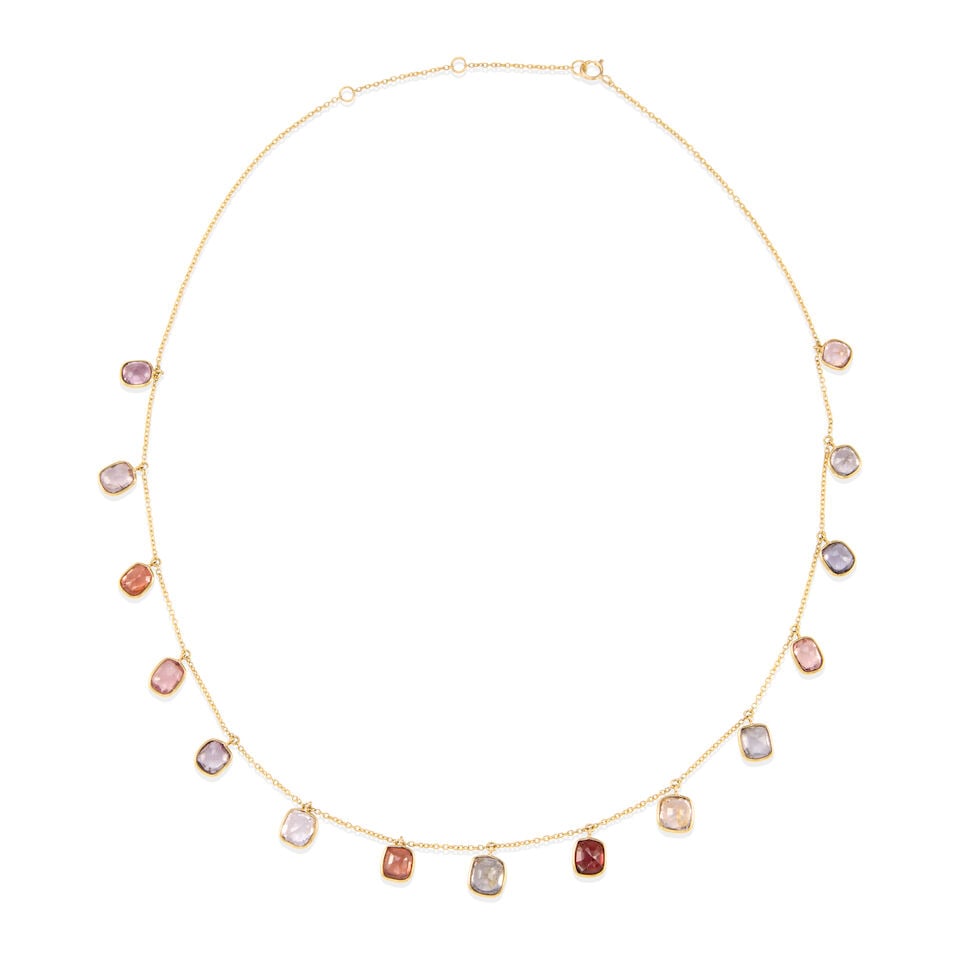 18K GOLD AND SPINEL NECKLACE - 2