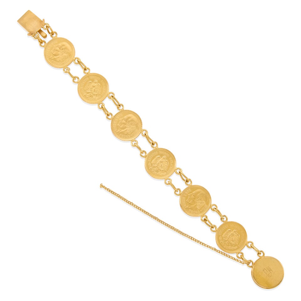 22K GOLD COIN BRACELET - 2