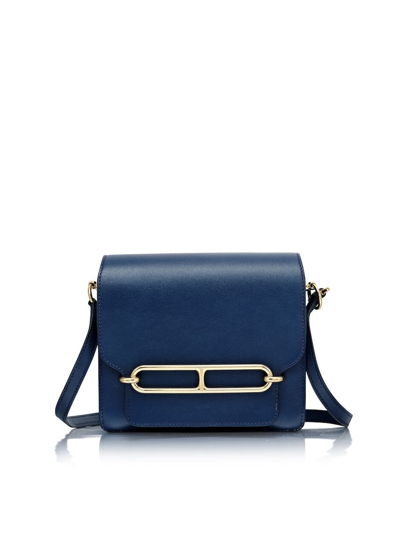 HERMÈS: BLEU SAPHIR SWIFT MINI ROULIS 18 WITH PERMABRASS HARDWARE 2021 (Includes dust bag): HERMÈS: BLEU SAPHIR SWIFT MINI ROULIS 18 WITH PERMABRASS HARDWARE 2021 愛馬仕：寶石藍SWIFT小牛皮MINI ROULIS