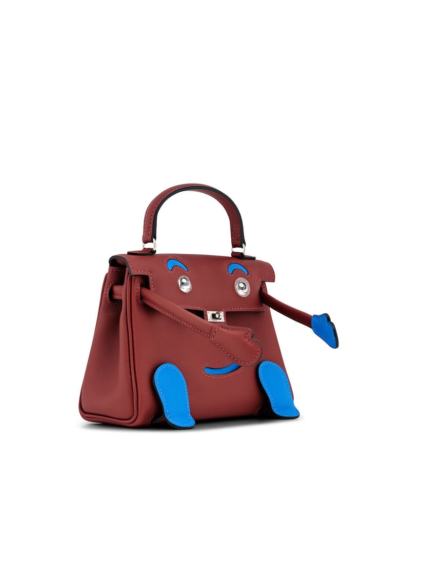 HERMÈS: LIMITED EDITION ROUGE H/BLEU HYDRA SWIFT KELLY DOLL WITH PALLADIUM HARDWARE 2026 (I... - 2