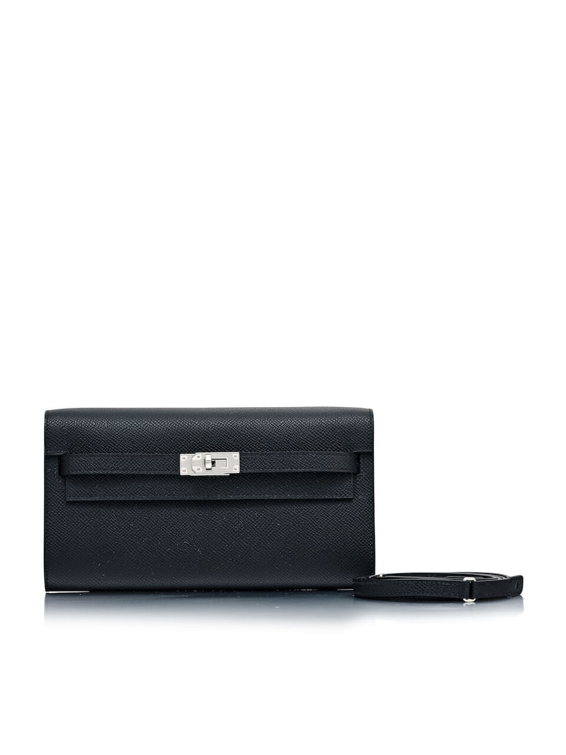 (NO RESERVE) HERMÈS: BLACK EPSOM KELLY TO GO WITH PALLADIUM HARDWARE 2026 (Includes strap a...: (NO RESERVE) HERMÈS: BLACK EPSOM KELLY TO GO WITH PALLADIUM HARDWARE 2026 愛馬仕：黑色EPSOM牛皮KELLY TO