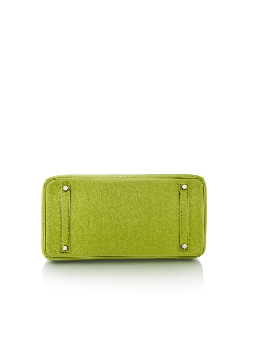 HERMÈS: VERT ANIS TOGO BIRKIN 35 WITH PALLADIUM HARDWARE 2005 (Includes dust bag) - 4