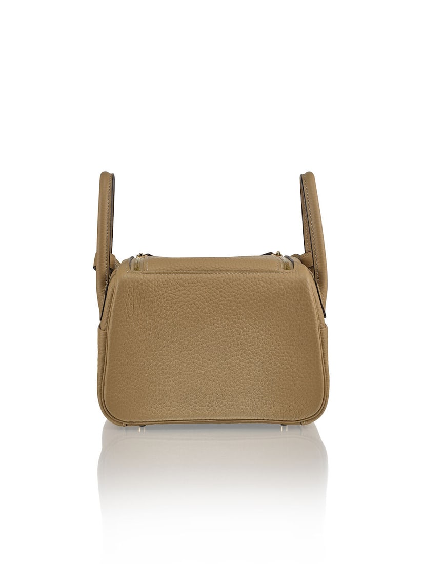 HERMÈS: TRENCH CLEMENCE MINI LINDY 20 WITH GOLD HARDWARE 2024 (Includes dust bag and box) - 3