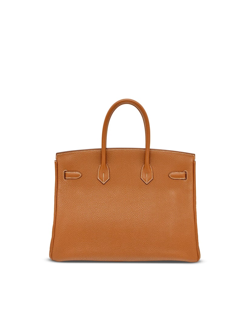 HERMÈS: GOLD TOGO BIRKIN 35 WITH GOLD HARDWARE 2010 (Includes keys, padlock, clochette and ... - 4