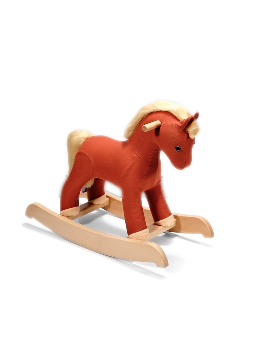 (NO RESERVE) HERMÈS: TERRACOTTA BEECHWOOD HERMY ROCKING HORSE (1 of 6)