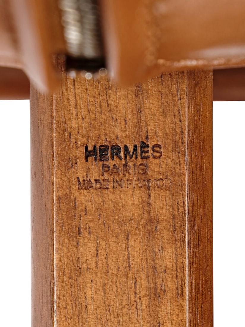 HERMÈS: CANALETTO WALNUT WOOD WITH SHEARLING AND FAUVE TAURILLON H LES NECESSAIRES D'HERM&#... - 4