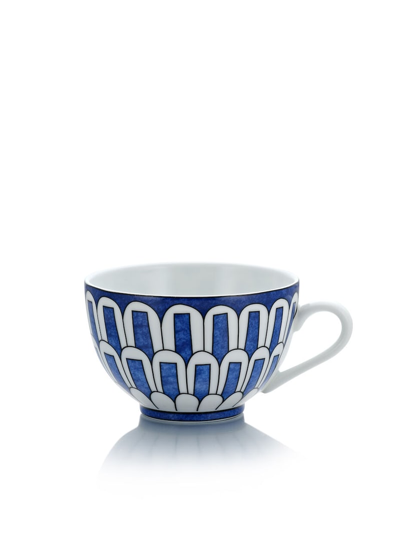 (NO RESERVE) HERMÈS: SET OF 5 BLEUS D'AILLEURS TEAPOTS AND COFFEE CUPS - 3