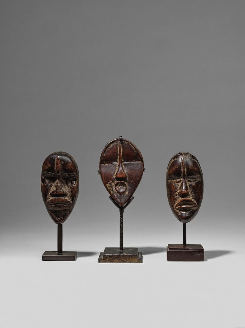 TROIS MASQUES PASSEPORT DAN, CÔTE D'IVOIRE - 2