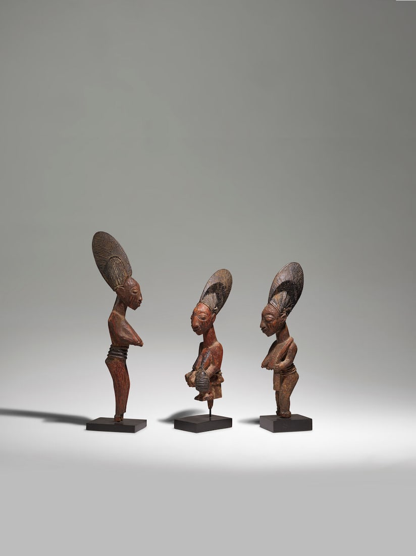 TROIS STATUES YOROUBA, NIGERIA - 17