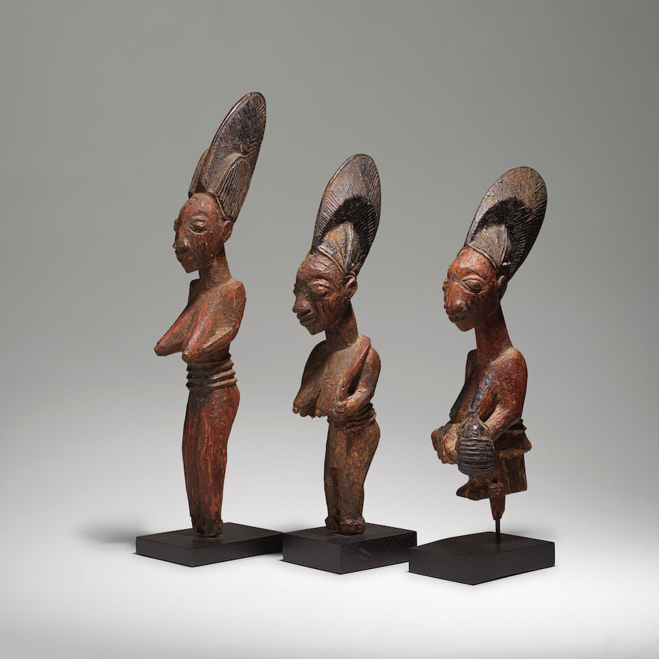TROIS STATUES YOROUBA, NIGERIA (1 of 17)