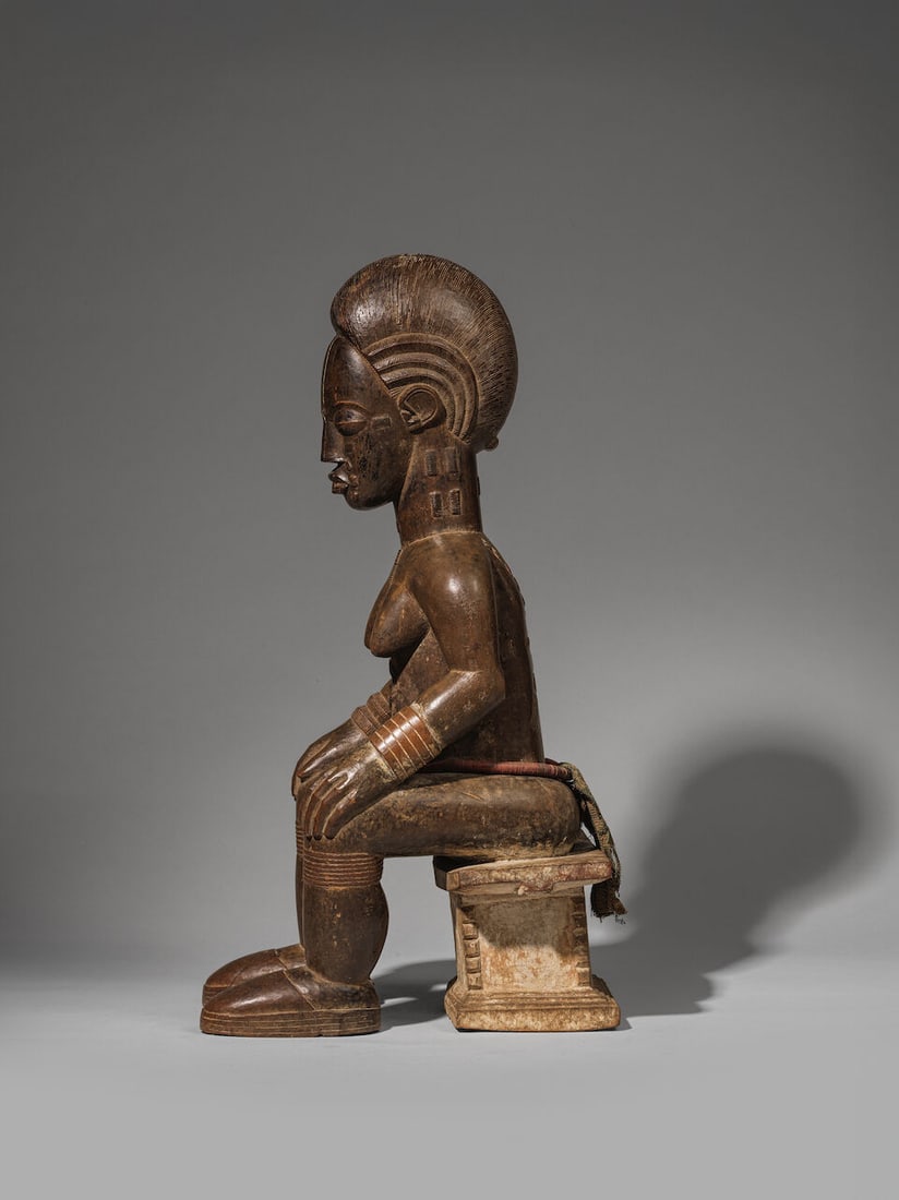STATUE FÉMININE BAOULÉ, CÔTE D'IVOIRE - 2