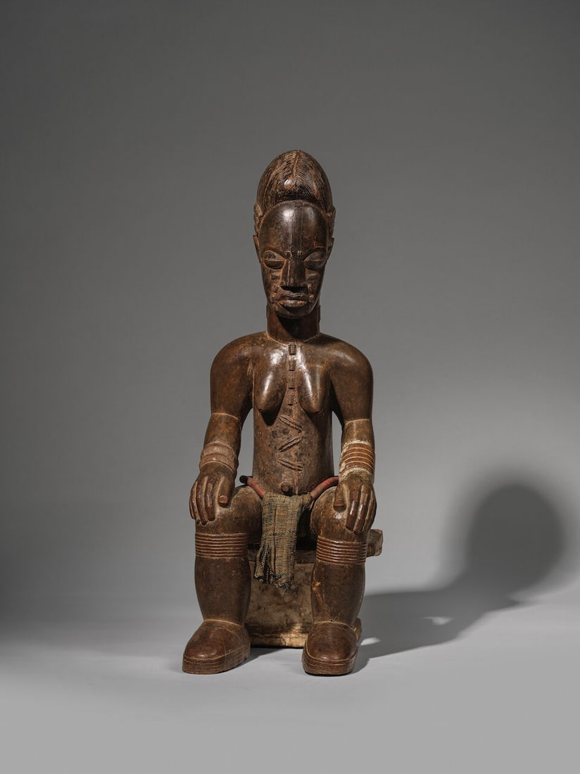 STATUE FÉMININE BAOULÉ, CÔTE D'IVOIRE - 5