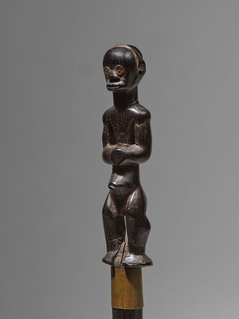 MANCHE DE CANNE FIGURATIF FANG NTUMU, GABON - 2