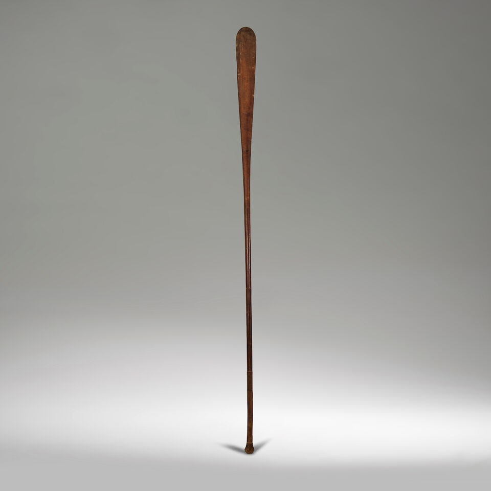 MASSUE PARAHUA, ÎLES MARQUISES: MASSUE PARAHUA, ÎLES MARQUISES bois, fibres Hauteur: 223 cm. PARAHUA CLUB Marquesas Islands Provenance Collection privée, France For further information on this lot please visit Bonhams.com 