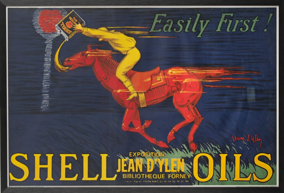'Shell the Quick Starting Pair' advertising poster, After Jean D'Ylen (1886-1938) ((2)) - 2