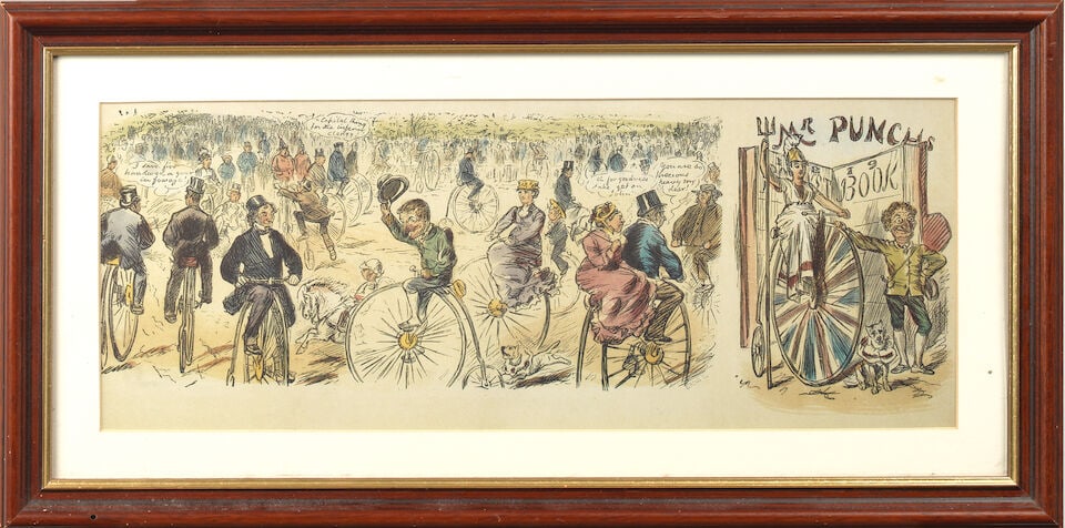 Assorted framed cycling display items, - 10
