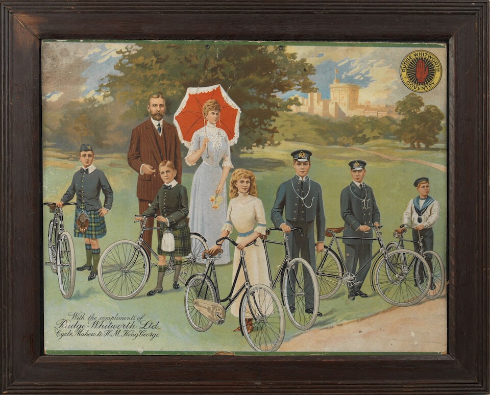 Assorted framed cycling display items, - 7