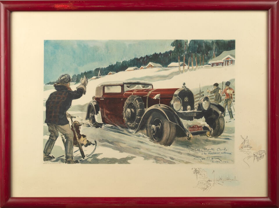 Assorted framed motoring photographs, prints and posters, ((Qty)) - 14