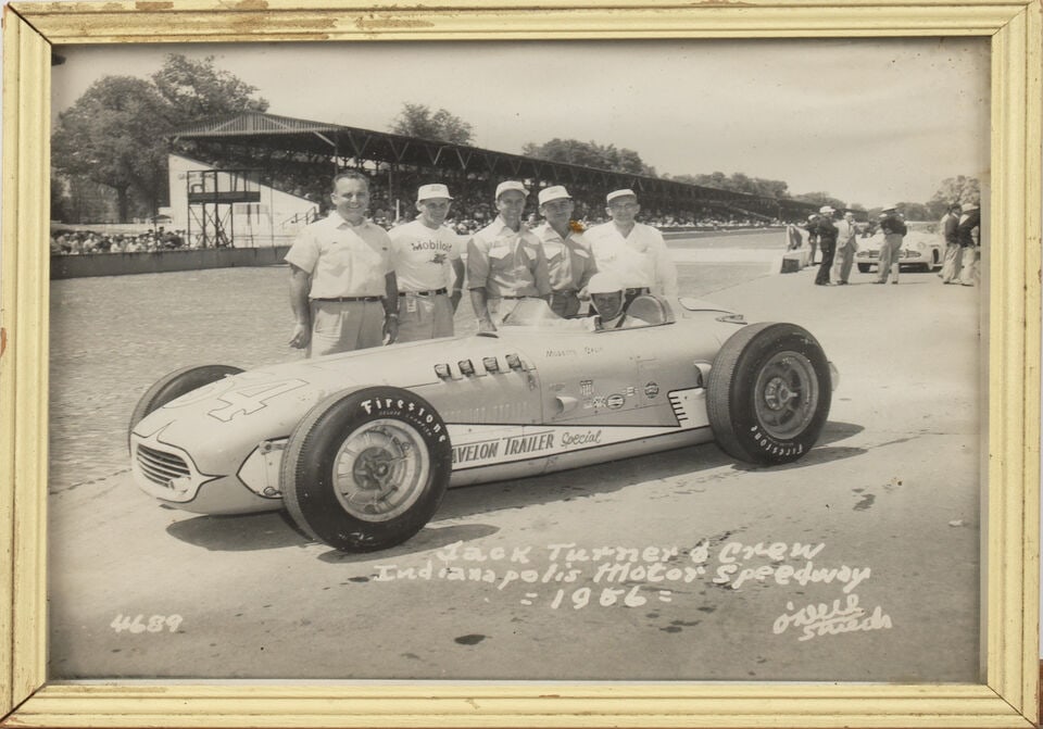 Assorted framed motoring photographs, prints and posters, ((Qty)) - 2