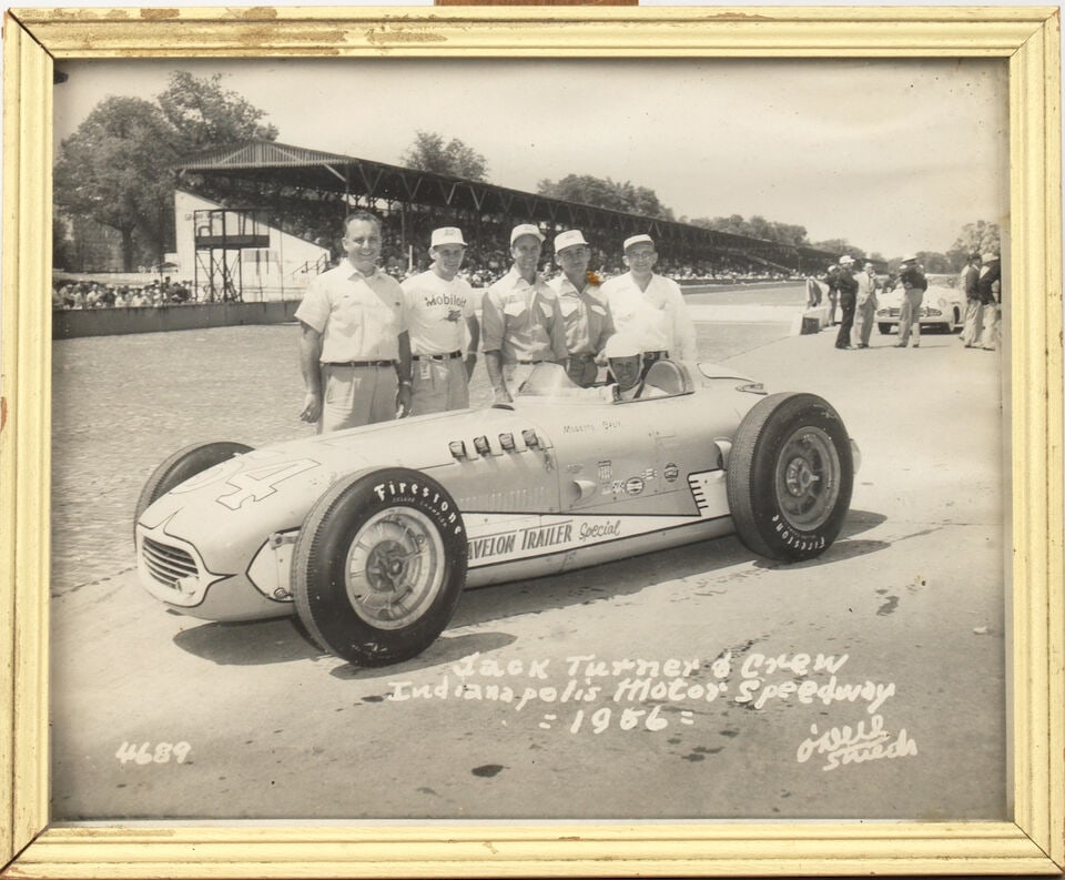Assorted framed motoring photographs, prints and posters, ((Qty)) - 4