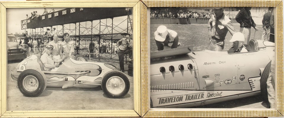 Assorted framed motoring photographs, prints and posters, ((Qty)) - 5