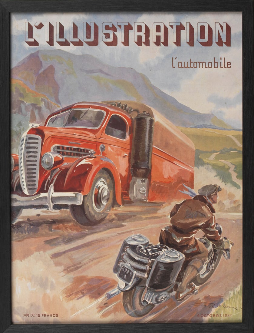 Assorted framed motoring photographs, prints and posters, ((Qty)) - 7