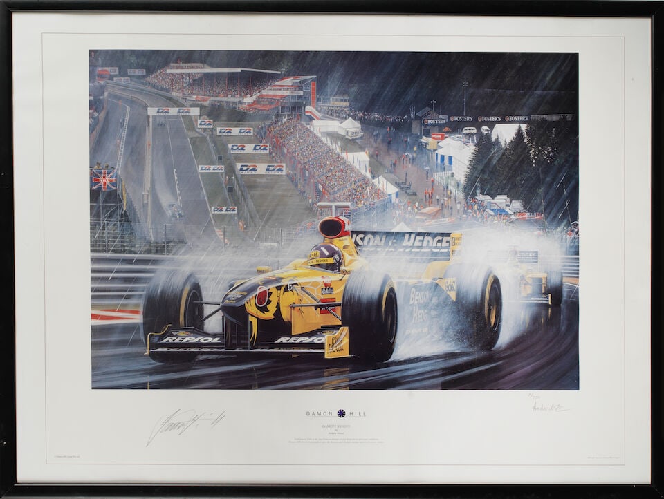 Assorted motor racing prints, ((10)) - 6
