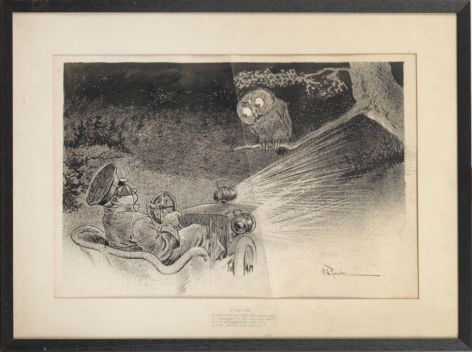 V S Pughe, 'In the Dark', for Puck Magazine, American, circa 1908, - 2