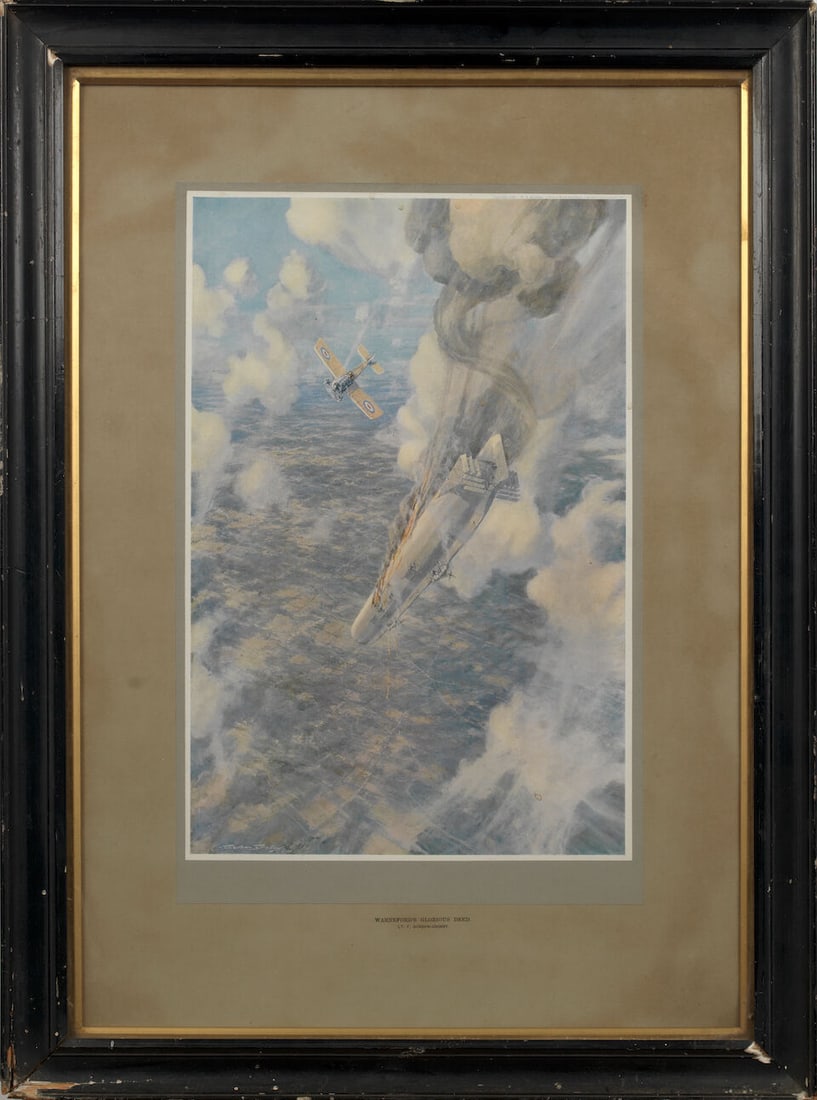 WW1 Aviation and Airship framed prints and photographs, ((13)) - 13
