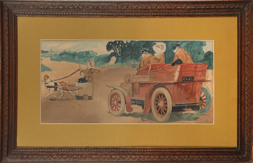 Assorted Edwardian motoring art and prints, ((Qty)) - 10