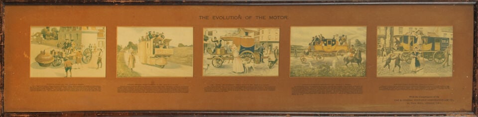 Assorted Edwardian motoring art and prints, ((Qty)) - 11