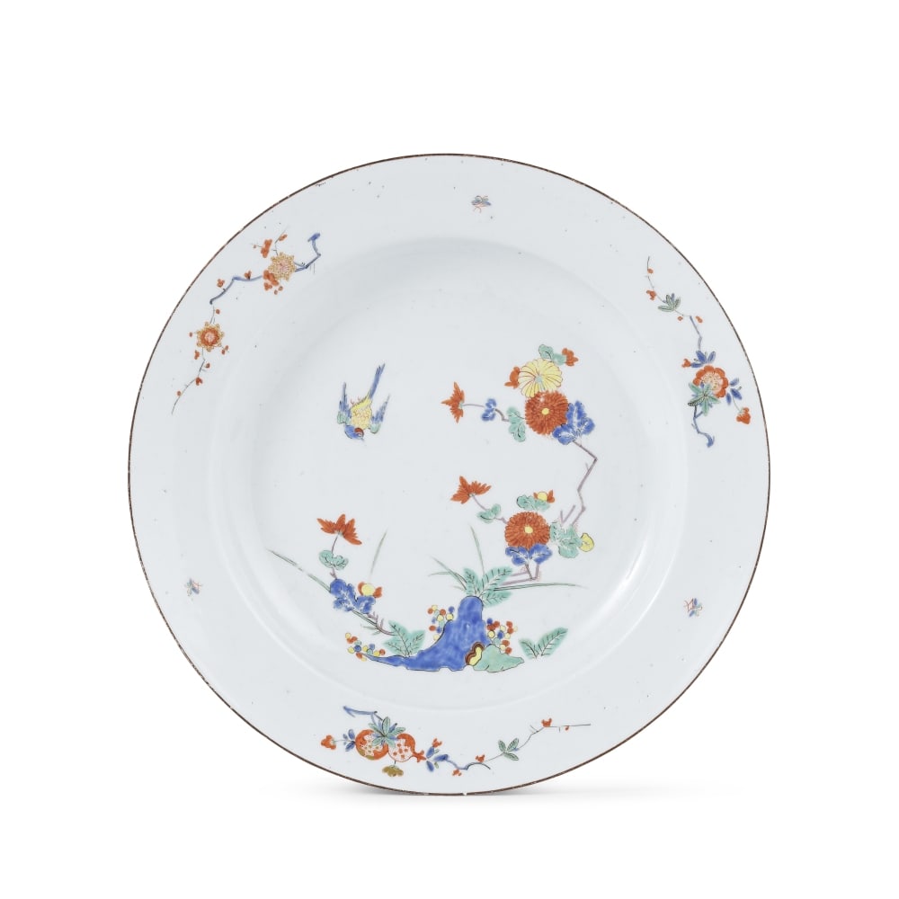 Assiette à décor Kakiemon en porcelaine de Meissen, vers 1735 A Meissen dish with Kaki... (1 of 1)