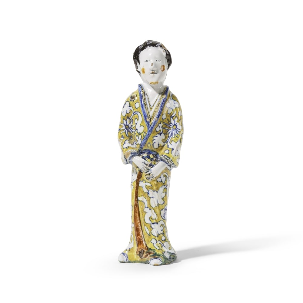 Rare figure en faïence de Delft représentant une femme japonaise, vers 1680 A rare Dut... (1 of 1)