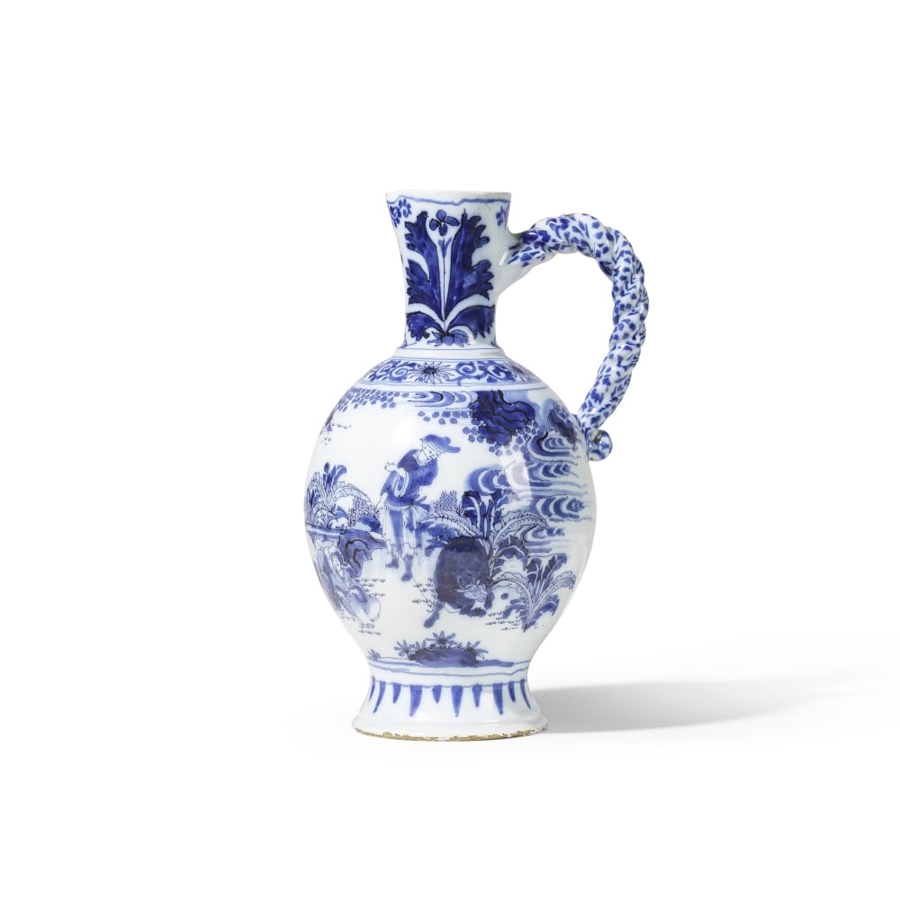 Grande aiguière en faïence de Delft, vers 1675-90 A large Dutch Delftware ewer, circa ... (1 of 1)