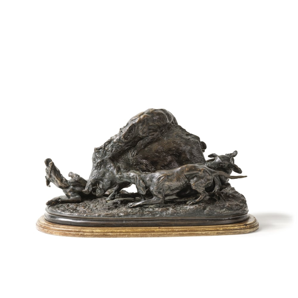 Pierre-Jules Mêne (1810-1879), d'après un modèle créé en 1873 Groupe en... (1 of 1)