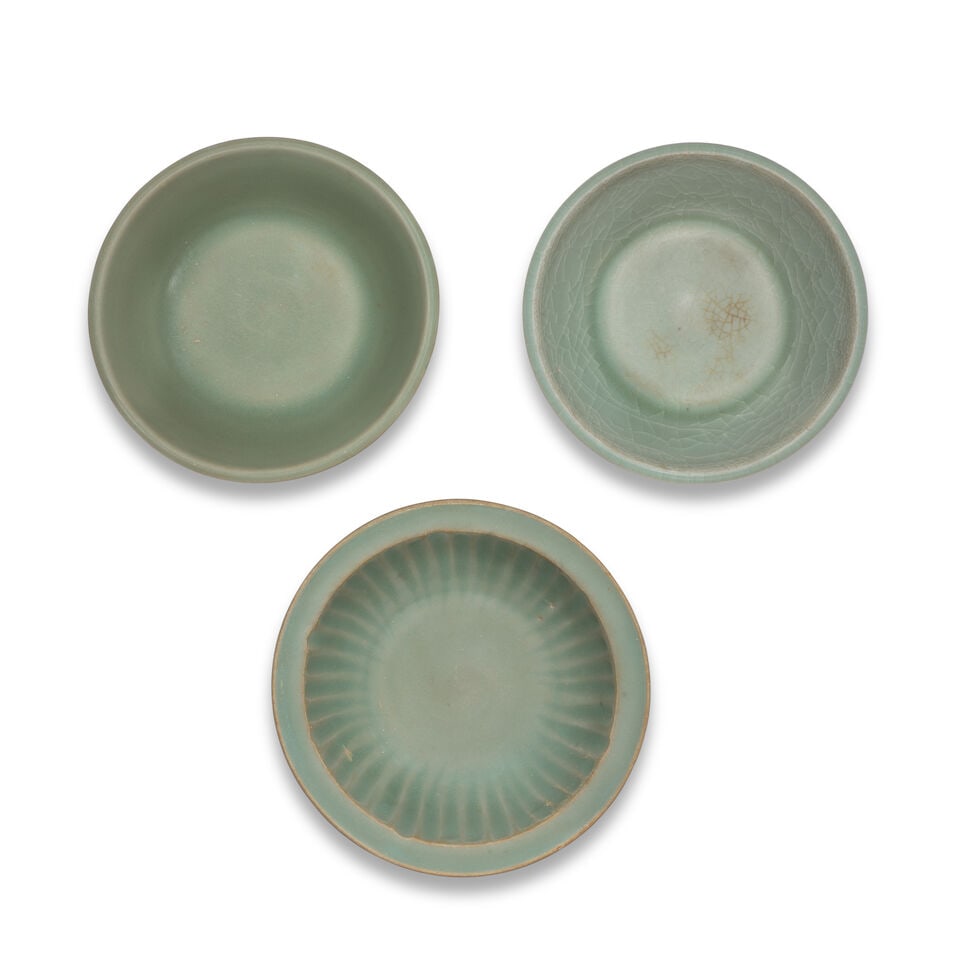 THREE LONGQUAN CELADON BRUSH WASHERS Southern Song Dynasty (3) - 3