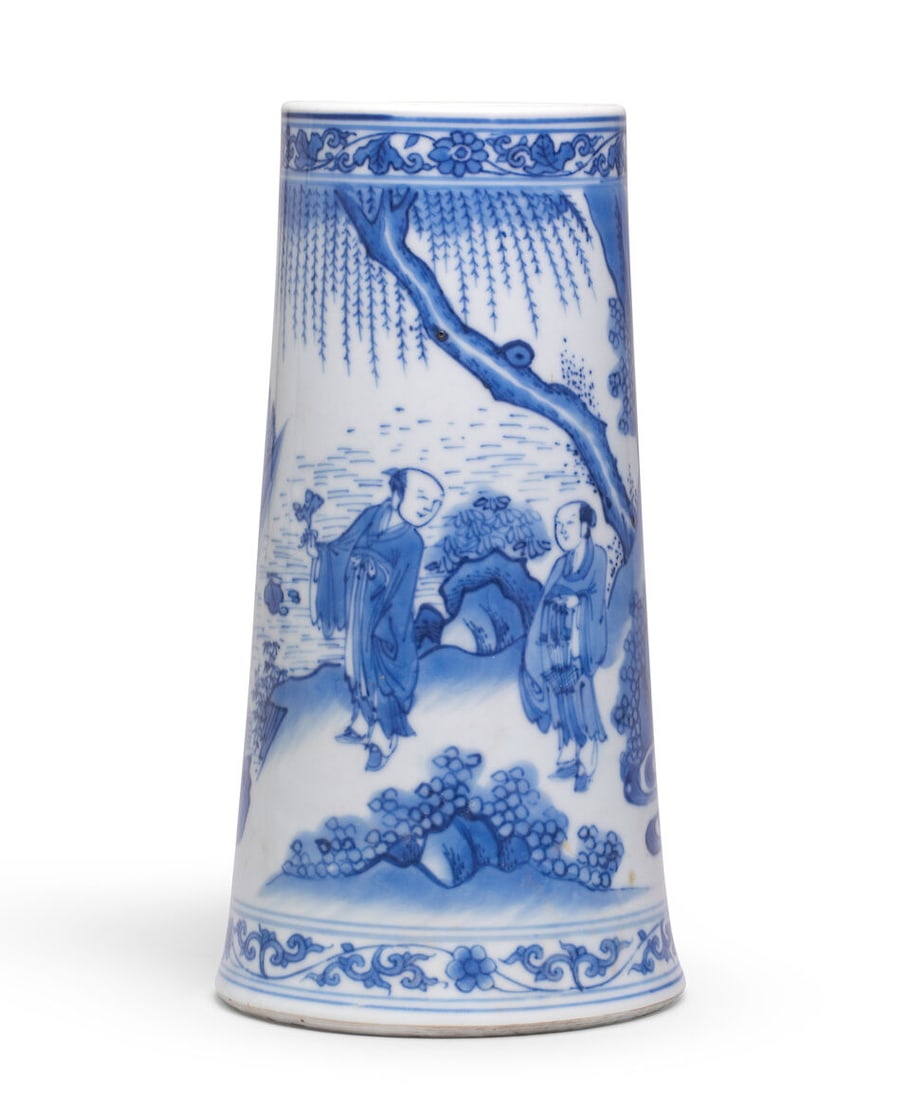 A BLUE AND WHITE TANKARD Chongzhen - 3