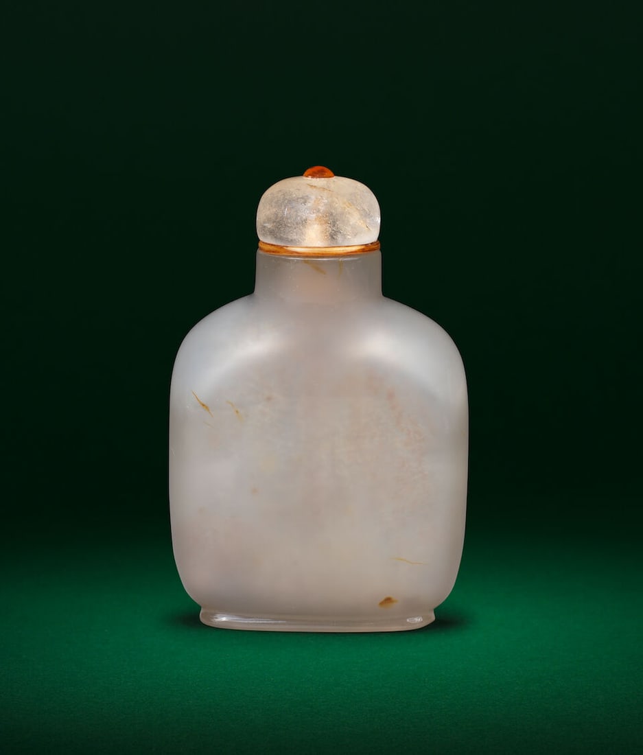 A CHALCEDONY AGATE 'MENG HAORAN' SNUFF BOTTLE 18th/19th century (2) - 2
